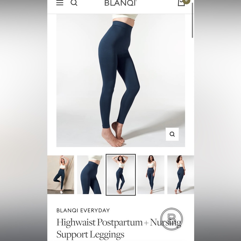 Blanqi high waist postpartum leggings S small
